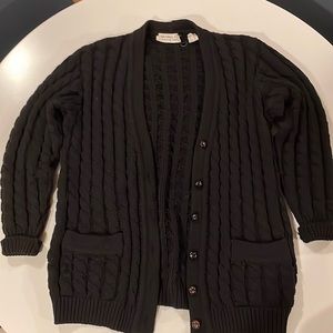 Michael Kors by Bergdorf Goodman 100% Wool Oversize Cardigan Sweater